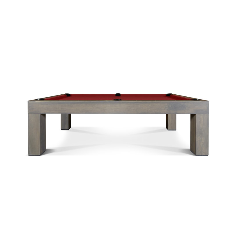 The Natural Slate 8' Pool Table with Professional Installation Included, Burgundy