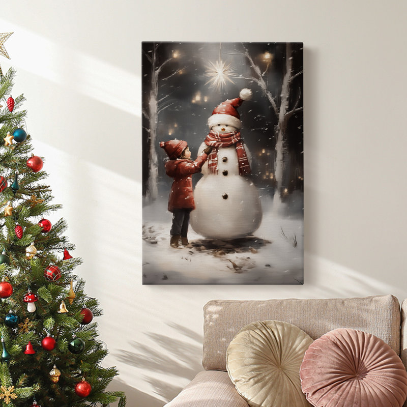 Art des Fêtes de Noël - Toile tendue avec châssis - Série 2-CCDXLV, H 24 po x l 16 po