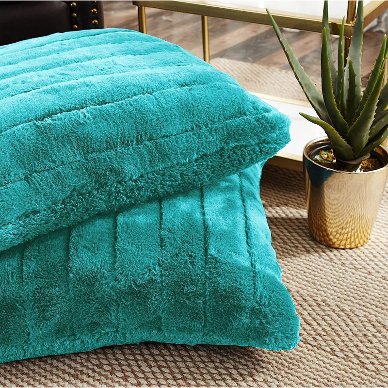 Housse de coussin Supermink, Bleu carreau