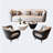 Masja 5 - Piece Faux Leather Living Room Set-1715755189