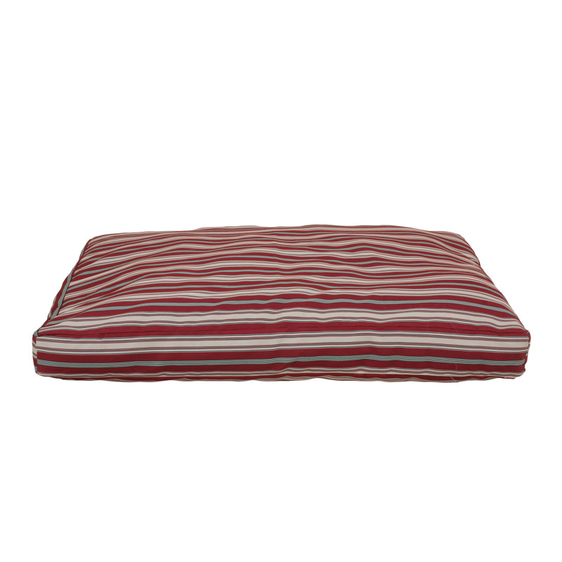 Lit pour chien rayé intérieur / extérieur, Moyen (l 48 po x P 36 po x H 4 po)
