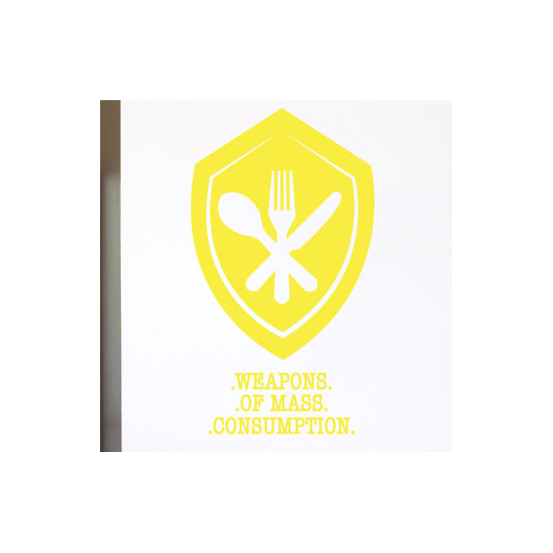 Wall Decal, Medium, Bright Yellow
