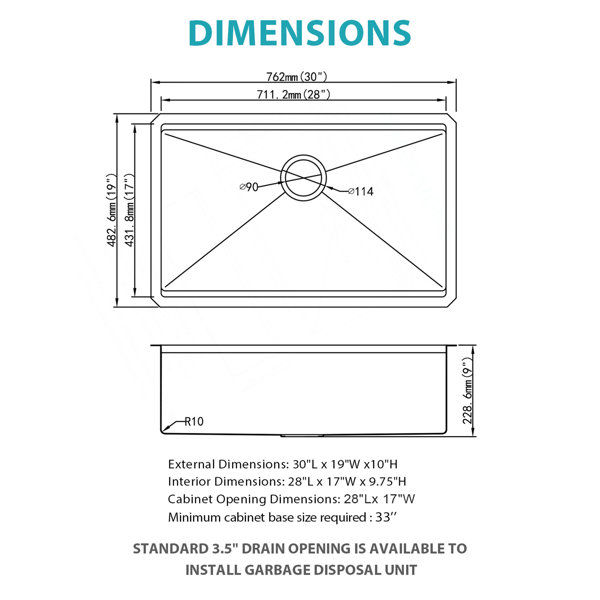 Dimensions du produit