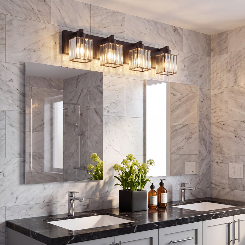 Meuble-lavabo 4 lumières 4 lumières, 4