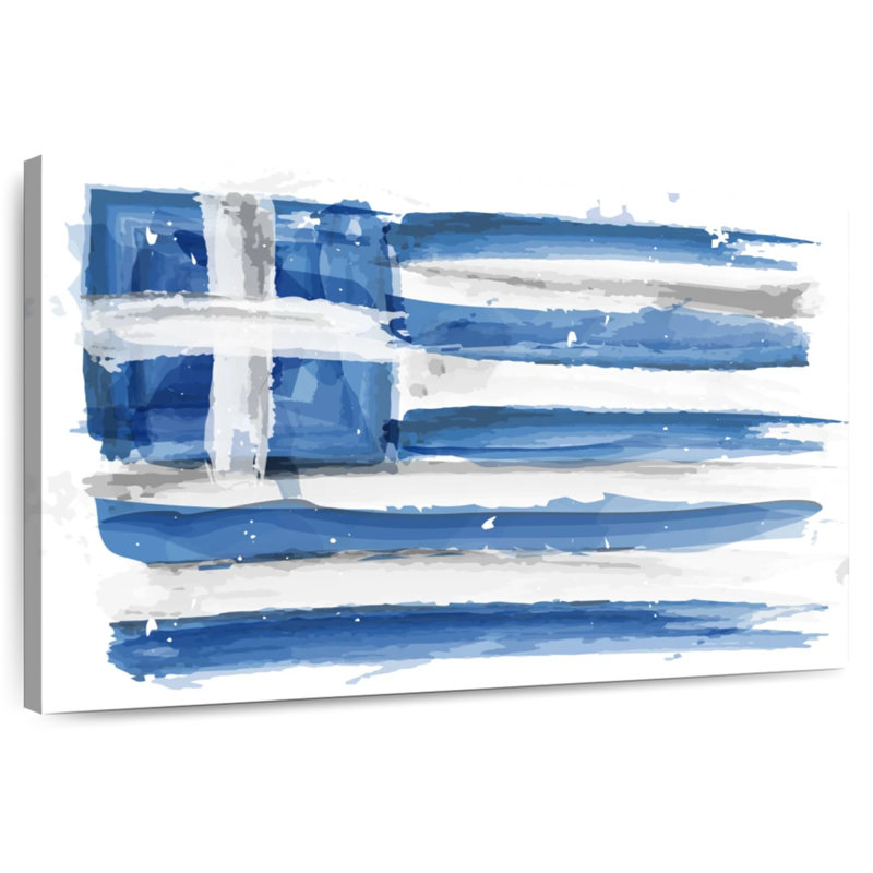 Drapeau grec Borges, H 34 po x l 51 po