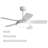 42 Inch White Ceiling Fan With 22W LED Light And Remote Control MDF Blades Reversible DC Motor-626313509-626313508