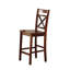 Ensemble de 2 chaises à hauteur de comptoir en cerisier Ciarra