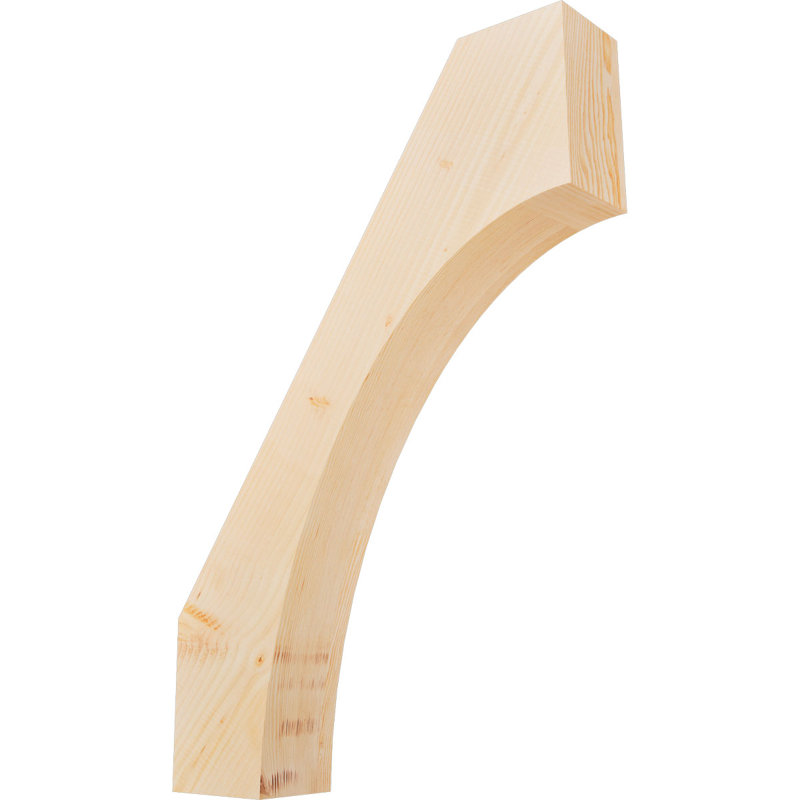Attelle de genou Westlake, Sapin de Douglas, Lisse, H 38 po x l 5,5 po x P 26 po