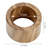 6 Piece Solid Wood Dinner Napkin Rings
