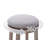 Sefedin 25.6" Swivel Upholstered Seat Solid Wood Counter Stool with Metal Footrest, Backless Counter Height Bar Stool-645861282