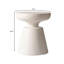 Table d'appoint ronde moderne Ashbie, table d'appoint intérieure/extérieure en fibre de pierre avec plateau en forme de bol et pied central, conception résistante aux intempéries pour salon, terrasse et jardin-1414526772