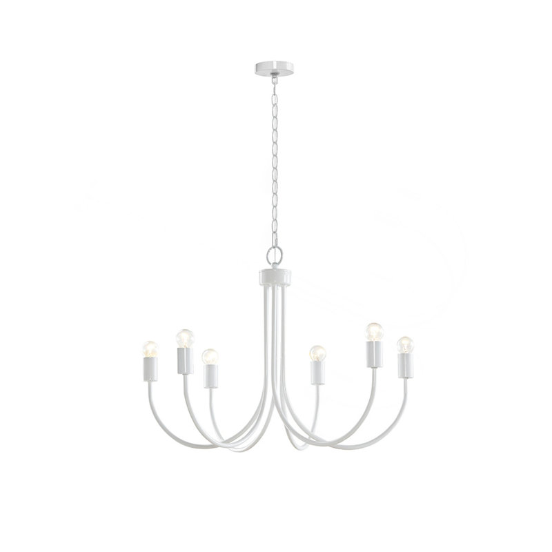 Lustre en métal 6 lumières