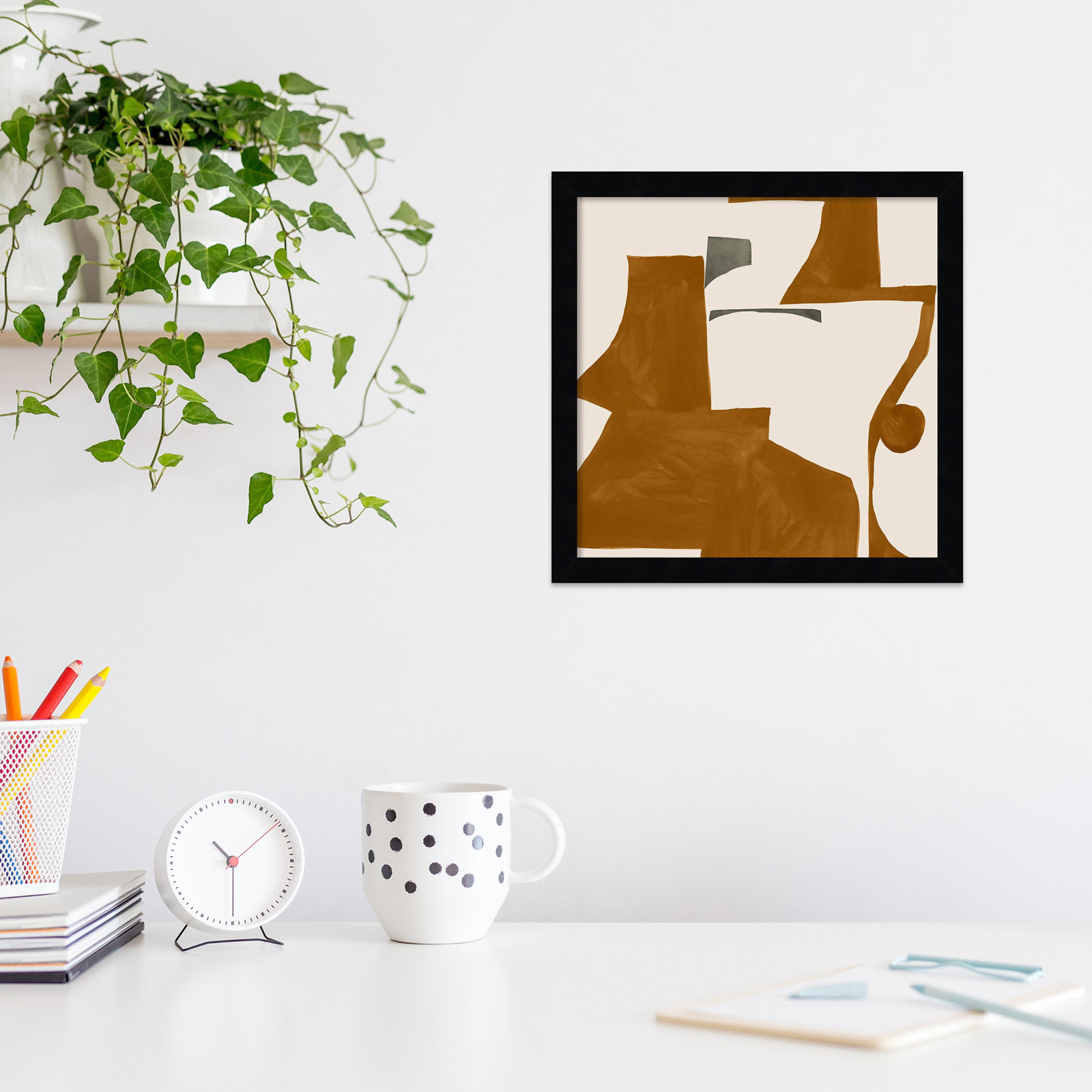 Forecast I Print by Sozi, 13" H x 13" W x 1" D, Black
