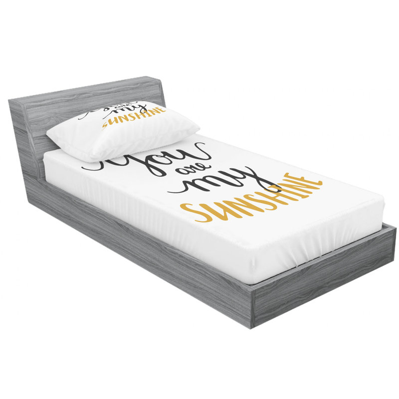 Microfiber Sheet Set, Twin Sheet Set with Fitted Sheet