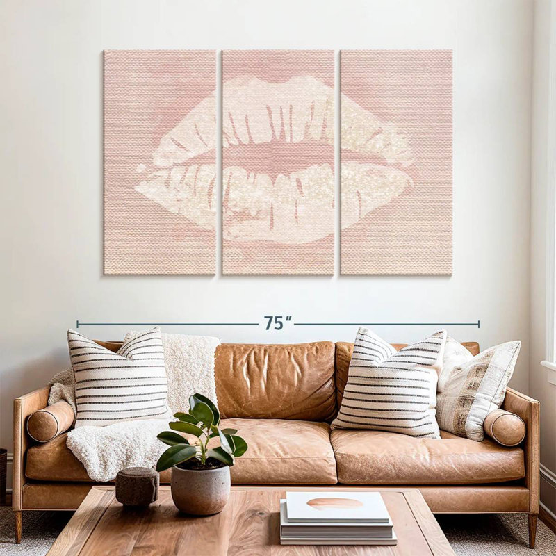 Shuttleworth Glitter Lips, 42" H x 65" W