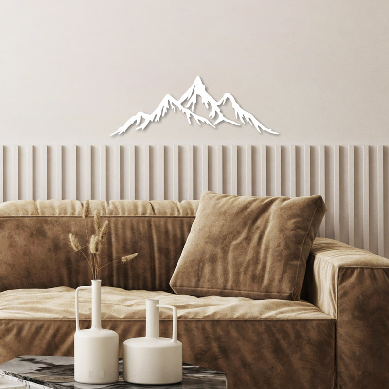 Decorative Metal Wall Accessory, Blanc