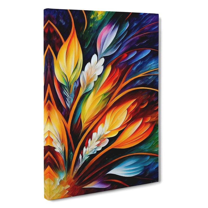 Feather Portrait No.5 - Wrapped Canvas, 76cm H x 50cm W x 3cm D