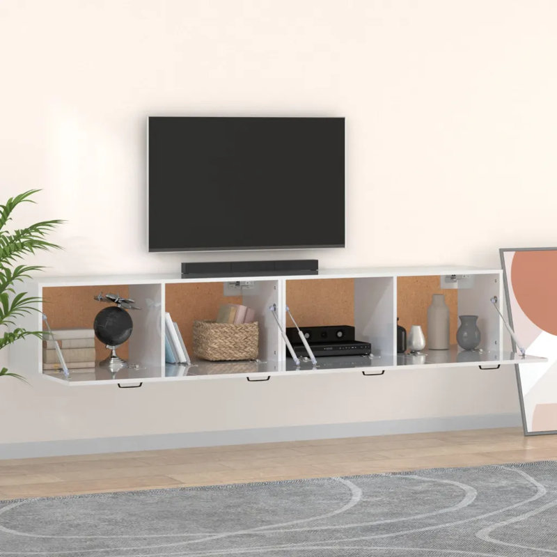 Airion TV Stand for TVs up to 43", 35cm H x 100cm W x 36.5cm D, Smoked Oak