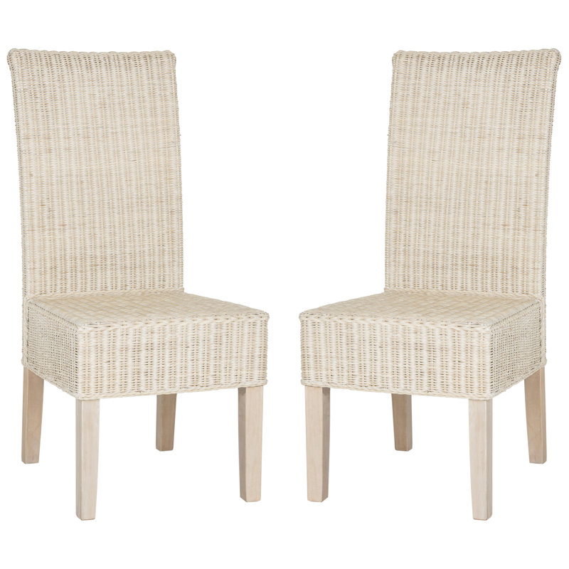 McKenney 17.7'' H Pine Side Chair, White Washed