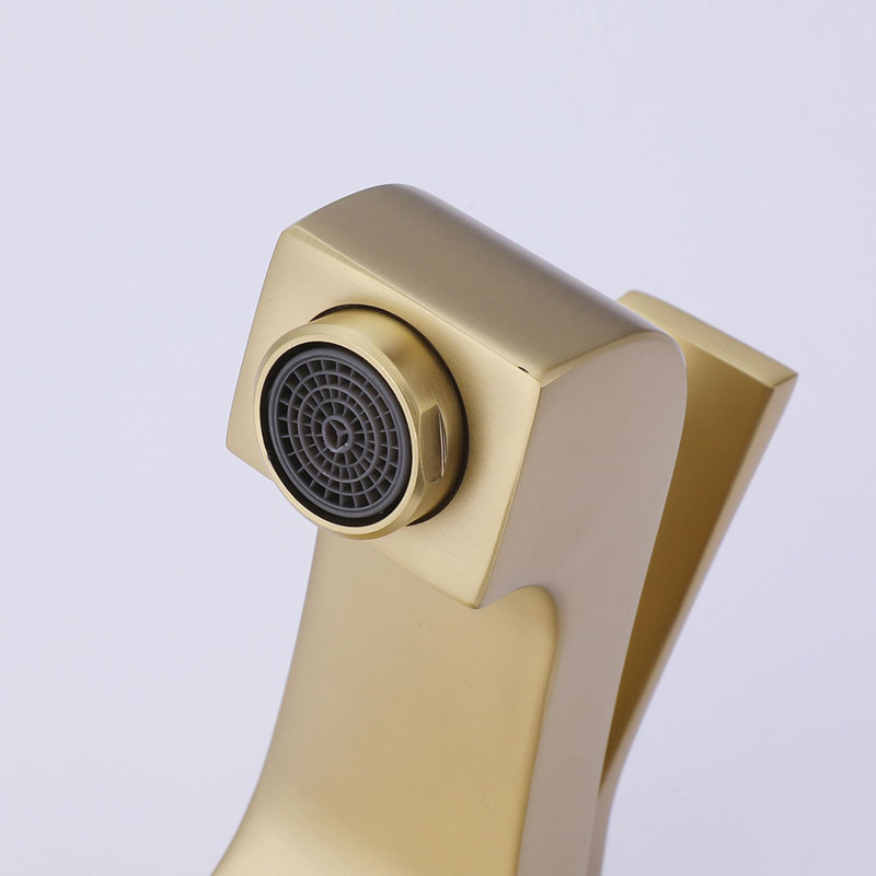 Single-handle Bathroom Faucet, Brushed Gold