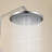 Modern 10" Wall Mounted Exposed Rainfall Shower System with Height Adjustable Handheld Shower and Rotatable Shower Head-129184332