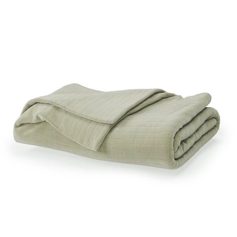 Couverture en mousseline de coton biologique respirant, Queen, Forest Canopy