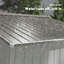 Braela 9 x 6 ft Metal Garden Shed Waterproof Galvanised Silver