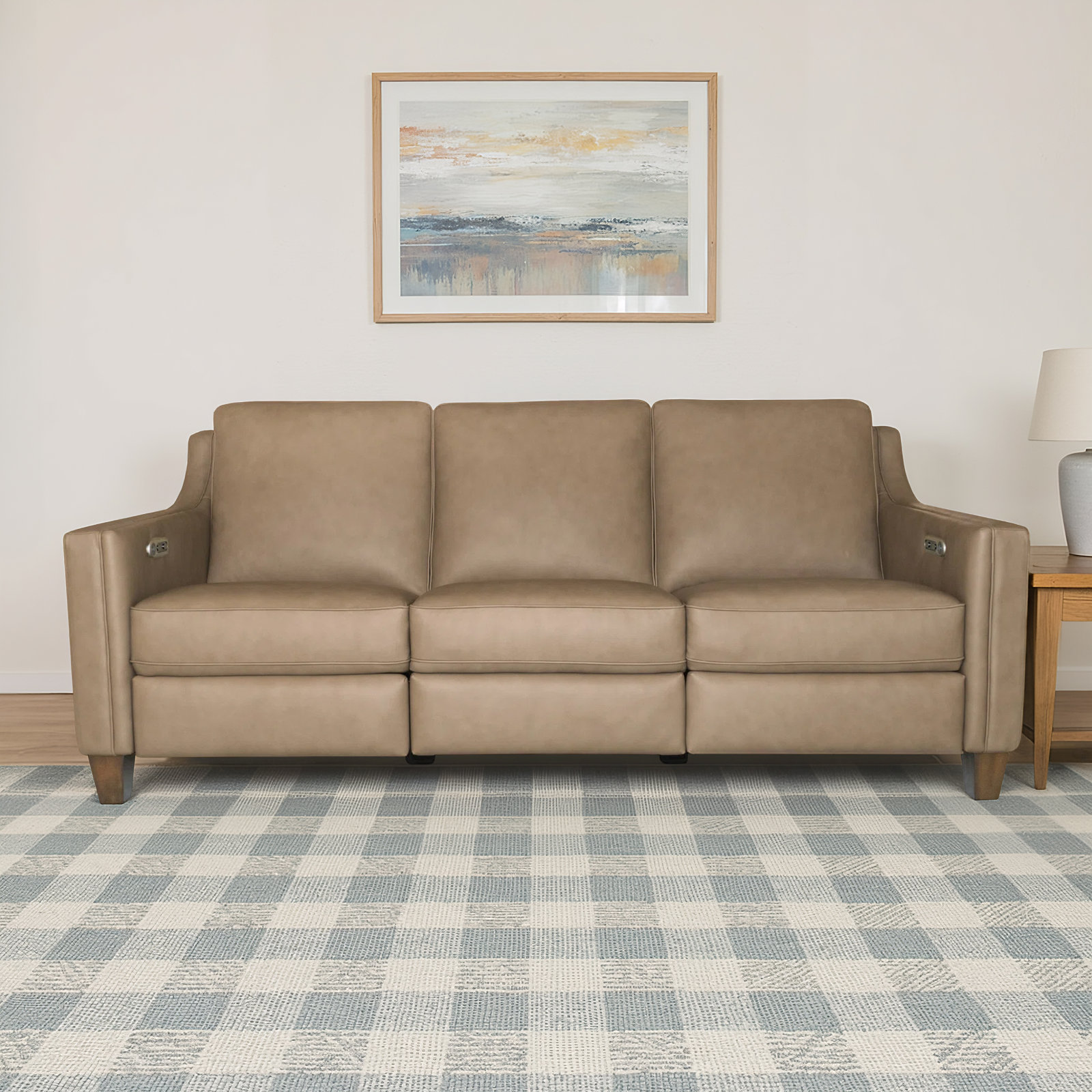 Finnegan Power Inclining Sofa, Cream