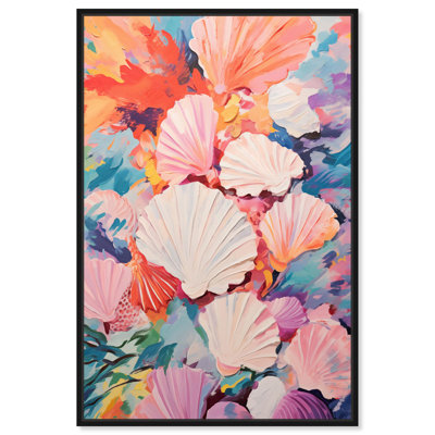 «Oceanic Shells II», toile de couleur moderne abstraite par Art Remedy