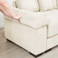 Canapé modulaire en L 130 po surdimensionné en forme de L, tissu en velours côtelé doux, avec repose-pieds, assise profonde, accoudoirs larges, conception ergonomique, 9 coussins, assemblage facile, pour le salon, la chambre à coucher-113137068