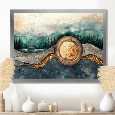 Emerald And Crystal River Into The Forest I - forest Wall Art Decor