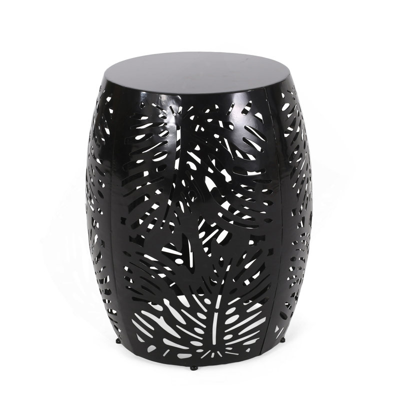 Metal End Table -Large, Black