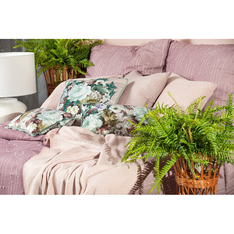 Pink Reversible 3 Piece Duvet Cover Set