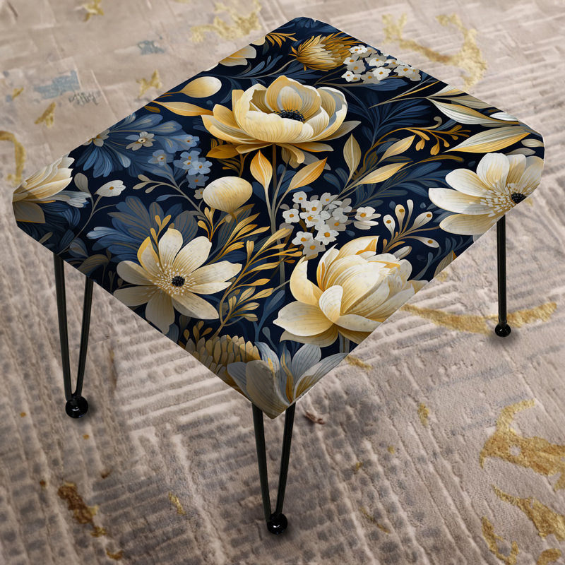 Repose-pieds rectangulaire Blue Oasis