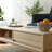 Simple modern solid wood coffee table