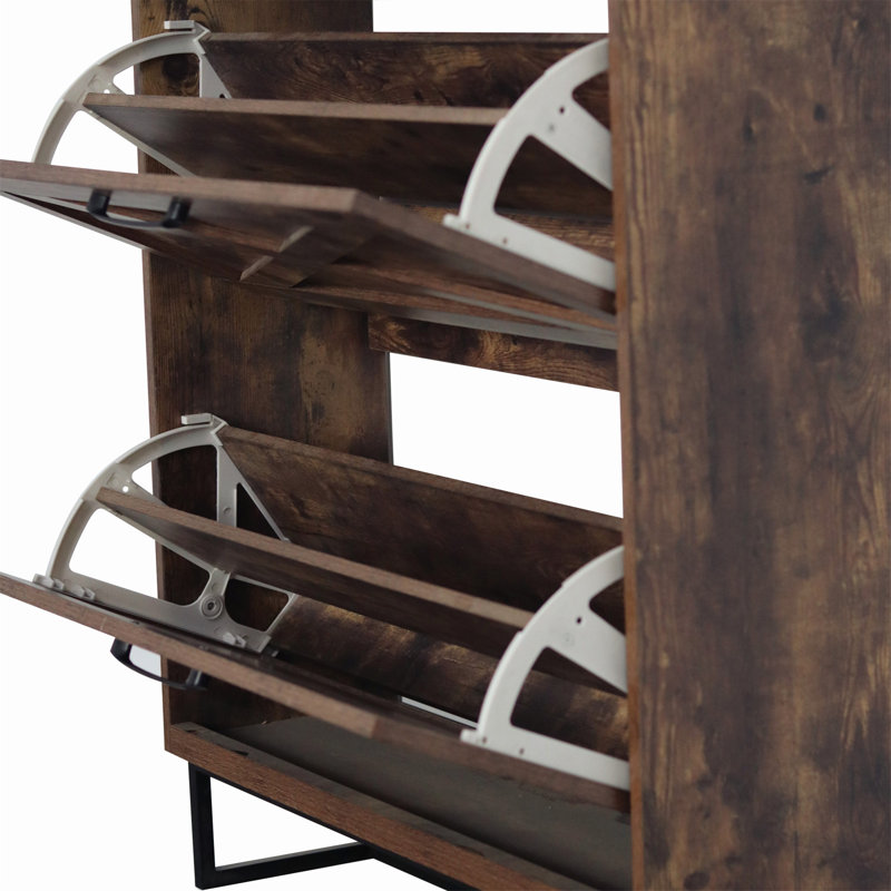 Versatile Shoe Storage Cabinet with Multiple Drawers for Organized Entryways