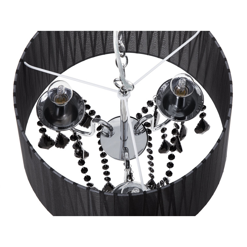Darian 3 - Light Drum Chandelier, Black