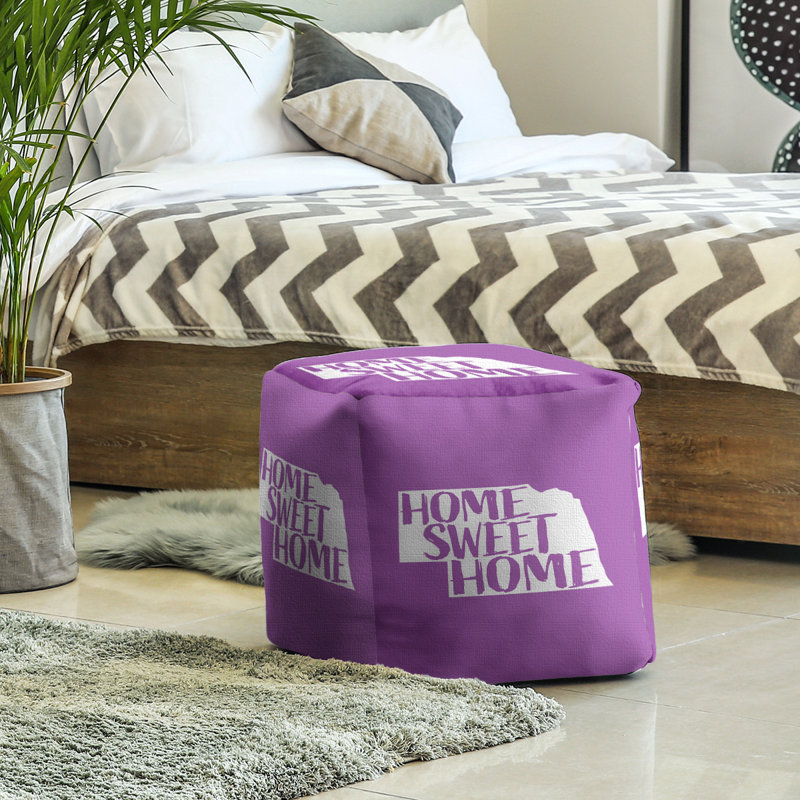 Repose-pieds à cubes nebraska the home, Violet