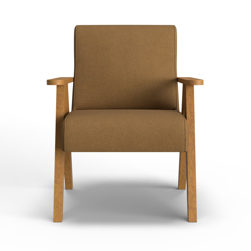 Accent Chair, Coffee, Honey Birch