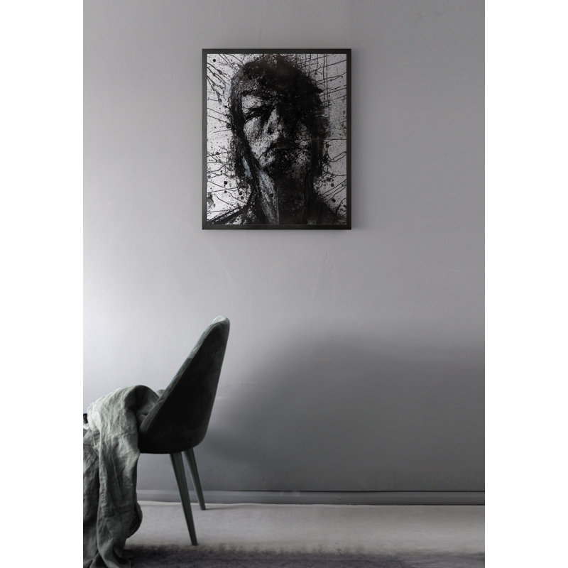 Head Of Mike 1 by Harry Simmonds - Single Picture Frame Print on Canvas