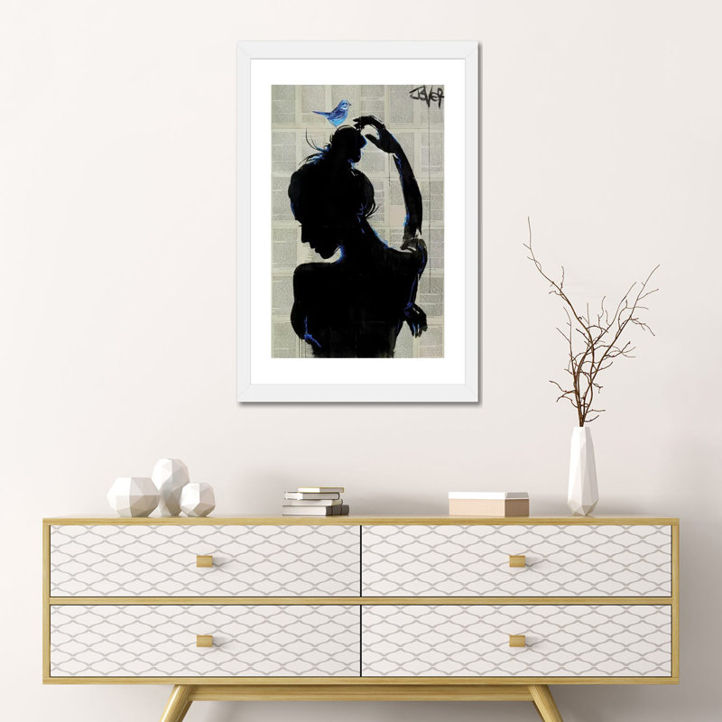 Impression d’art graphique, victorys Hope par Loui Loui, H 24 po x l 16 po x P 1 po, Papier encadré blanc, Blanc