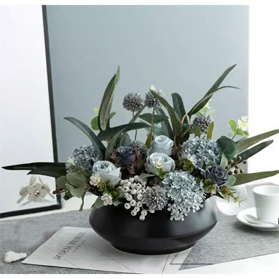 13.78'' Faux Fir Plant in Ceramic Planter