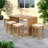 5 Pieces Outdoor Bar Set Included 1 Height Table & Four Stools With Cushions