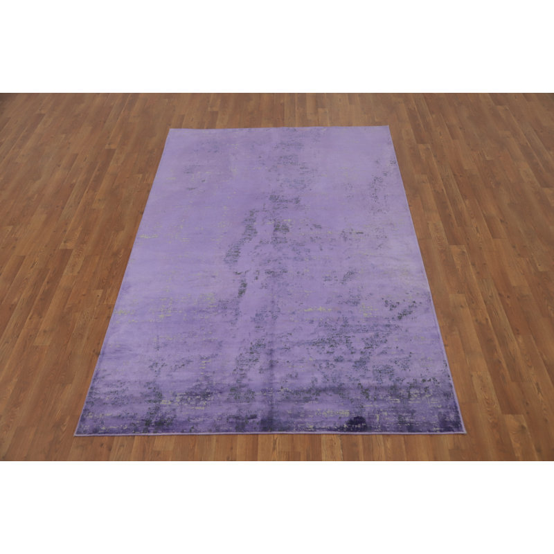 Tapis mauve à motif vieilli 5 x 7