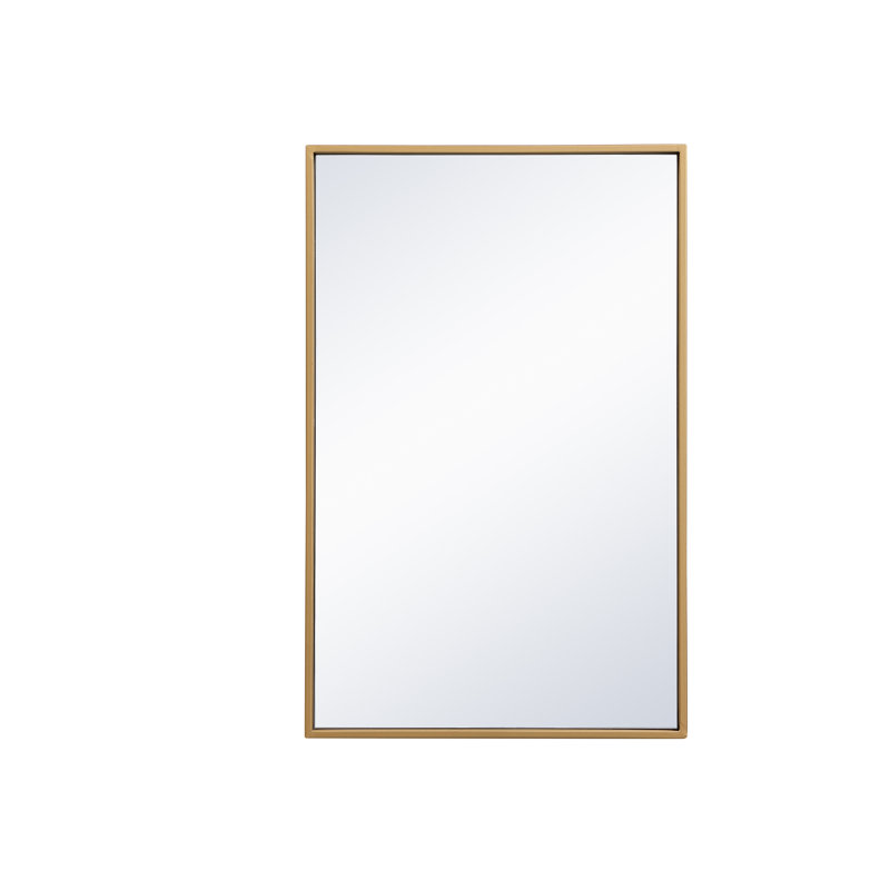 Miroir mural Sabine, 18 po x 28 po, Laiton