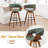 Joeanne Faux Leather Swivel 26'' Counter Stool-1368353560