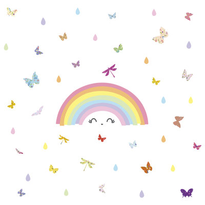 Colourful Rainbow Butterflies Wall Sticker