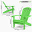 Chaise Adirondack en plastique pour patio-392954380