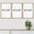 Wildflower Floral Botanical Neutral Boho Minimalist Framed Canvas 3 Pieces Pictures Print Wall Art-91874867-91874868