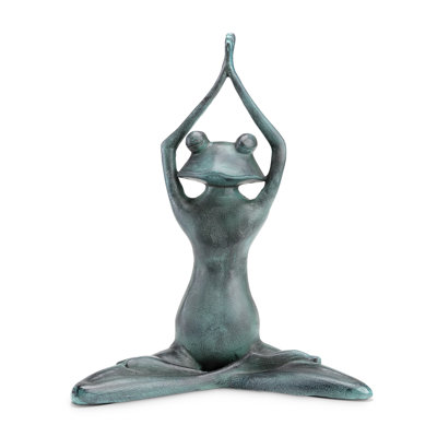 Frog Weather Resistant Metal Garden Statue
